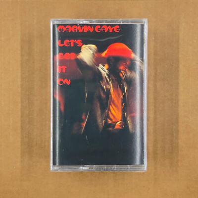 MARVIN GAYE Cassette Tape LETS GET IT ON 90s Reissue Funk Soul MOTOWN NEW SEALED