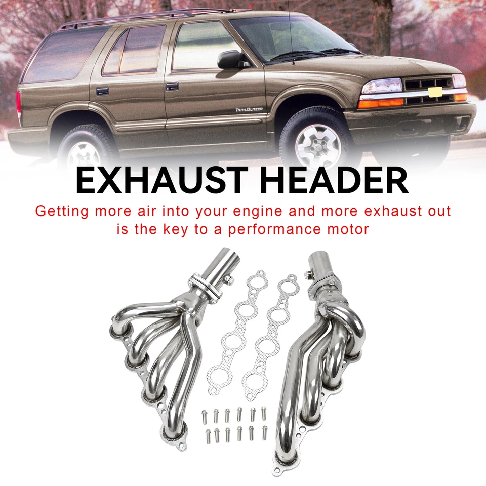 Manifold Headers Fit Chevrolet S10 Blazer LS1 Sonoma Swap Engine 1982-2004 2002 Foto 4 de 4