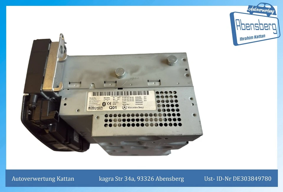 gebr. CD-Radio Autoradio Navigationssystem MERCEDES C-KLASSE A2048709694 #3296 - Bild 3 von 4