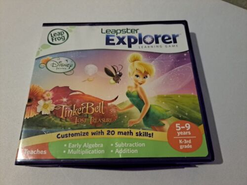 LEAP FROG LEAPSTER LEAP PAD EXPLORER GAME TINKERBELL LOST TREASURE 5-9 YRS - Picture 1 of 5