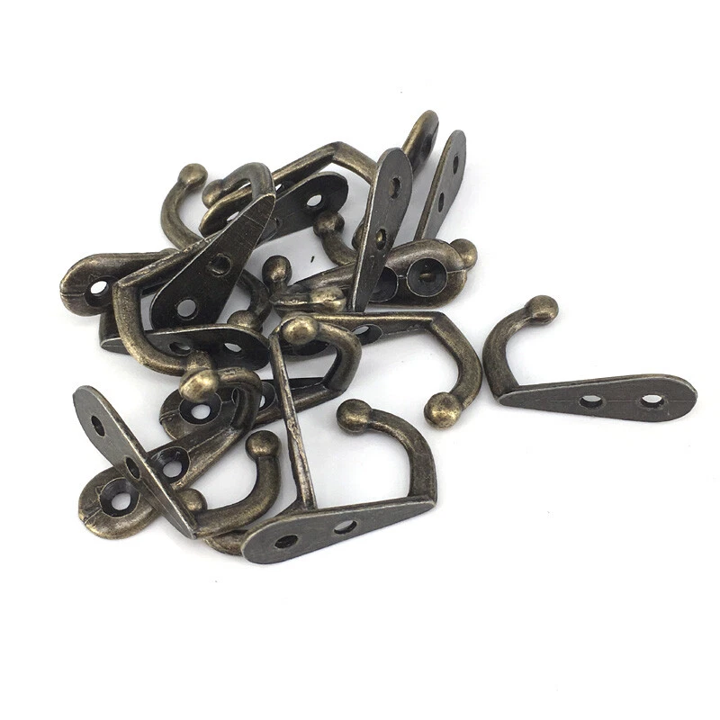 20pcs 30*12*22MM Vintage Small coat hook Decorative wall hooks Door Key  hanger