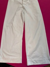 Navy Nationale antique linen cotton canvas trousers ref MA14