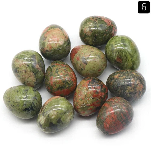 20PCS Lots Mix Natural Stone Gemstone Crystal Sphere Healing Massager Egg - Picture 11 of 21