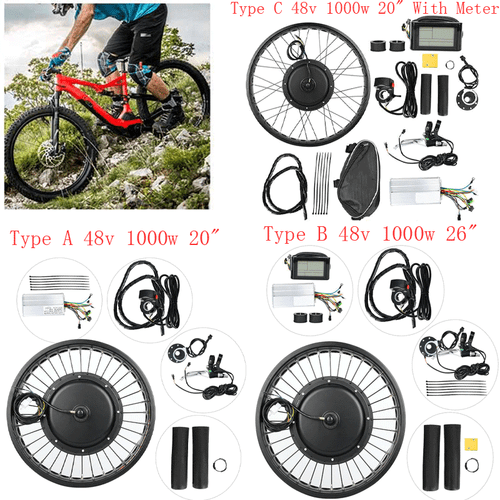 BICI ELETTRICA 48V 1000W Kit Di Conversione Motore Mozzo ruota 20\