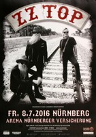 Zz Top - Live On Stage , NüRnberg 2016 | Konzertplakat | Poster