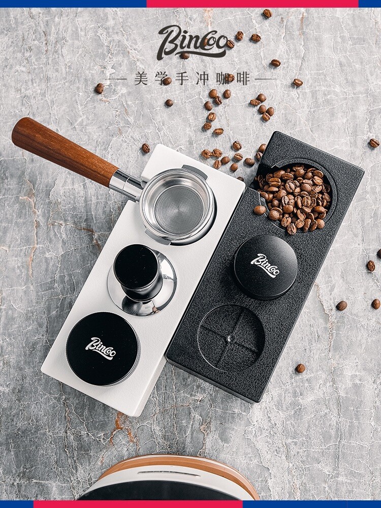 Kaffeetamper + Verteiler + Dosierring + Station mit 3 Löchern Halter Manipulationsständer