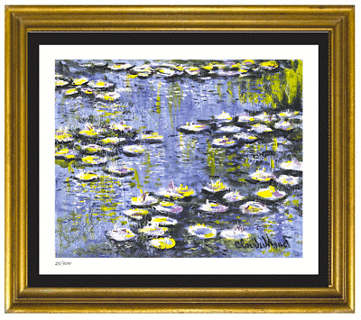 Claude Monet ''Water Lilies (Study) Signed & Hand-Numbered LtdEd Print (unframed)