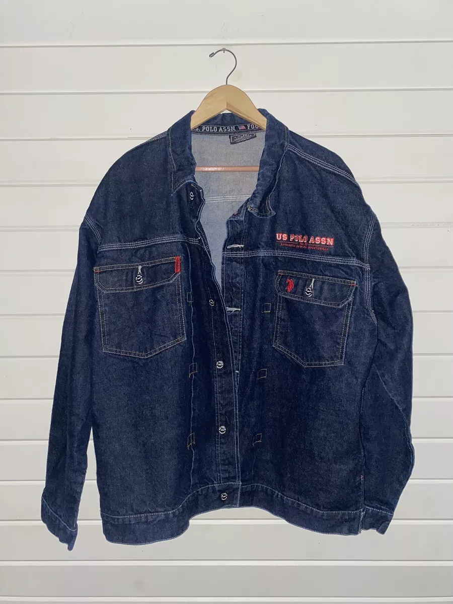 Vintage polo top jean jacket