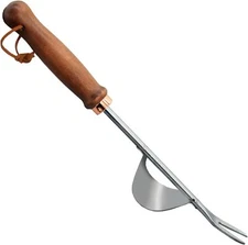 Gardening Tools- Flower Spade Digging Loosening Tool Hand Rake Weed Brown 