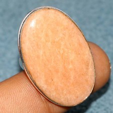 Orange Aventurine 925 Silver Plated Ring US 8 Superb Jewelry Most Beautiful JW