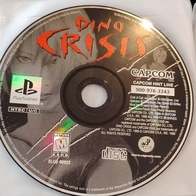 Capcom Dino Crisis 1, PlayStation 1, PS1 Disc Only, Works, Very Good Condition