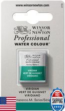 Winsor  Newton Professional Water Colour Paint, Half Pan, Viridian