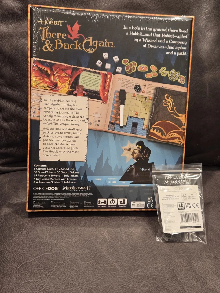 The Hobbit - There and Back again - Lotr - Reiner Knizia -Dice Game w/ Promo - Image 2 of 2