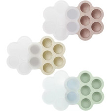 3 Pack Baby Food Freezer Tray with Lids, Silicone Baby Food Storage Container fo