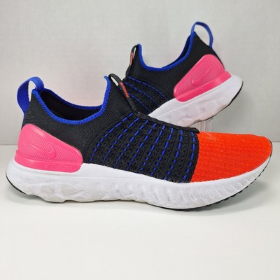 Nike React Phantom Run Flyknit 2 Black Bright Crimson DX2354-001 Women's Size 9