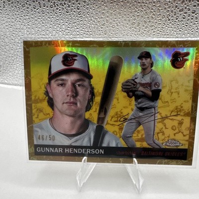 Topps Chrome Platinum Gunnar Henderson Baltimore Orioles Serial #46/50