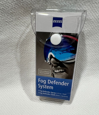 Fog Defender Anti-Lenses Cleaning Kit  Spray Cleaner & Cloth Zeiss