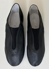 BLOCH Size 8.5 Black Adult Super Jazz Shoe Split Sole Slip-On S0401L Dance