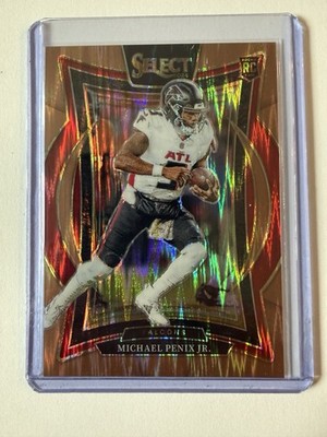 2024 Panini Select Michael Penix Jr. Premier Copper Prizm Shock /299 Falcons