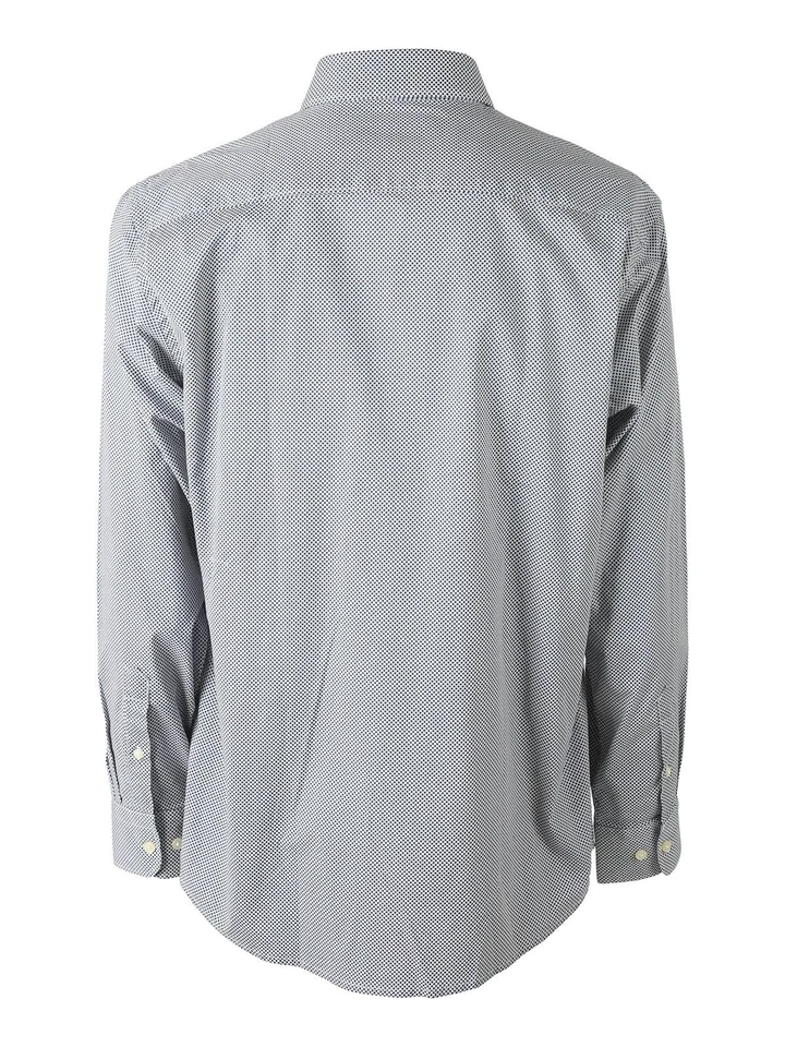 Ascot Sport Camicia da uomo con stampe in cotone elasticizzato - blu - Immagine 3 di 3