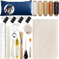 35 pcs Book Binding Kits, Book Cloth Hand Bookbinding Toolsfor Beginners Book...
