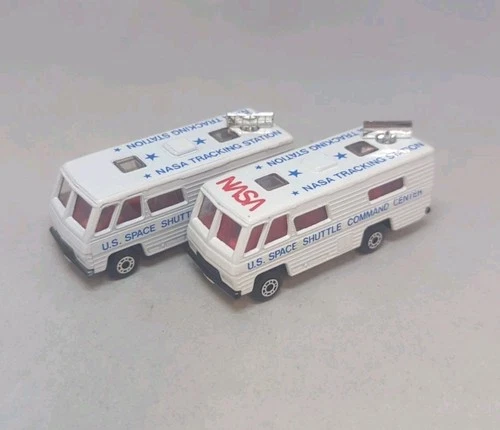 Matchbox Lesney Superfast No54 NASA TRACKING VEHICLE X2 lot " DIFFERENT VERSIONS