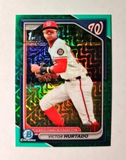 Victor Hurtado 2024 1st Bowman Chrome AQUA REFRACTOR 155/299 Mega Nationals M6