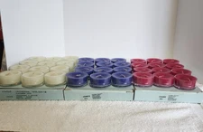 Partylite 36 Tealight Candles Cucumber Mint, Magical Nights, Harvest Wine NIB