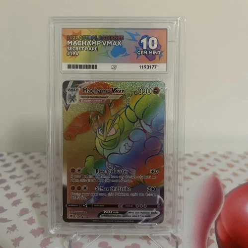 Machamp VMAX 194/189 ACE graded card