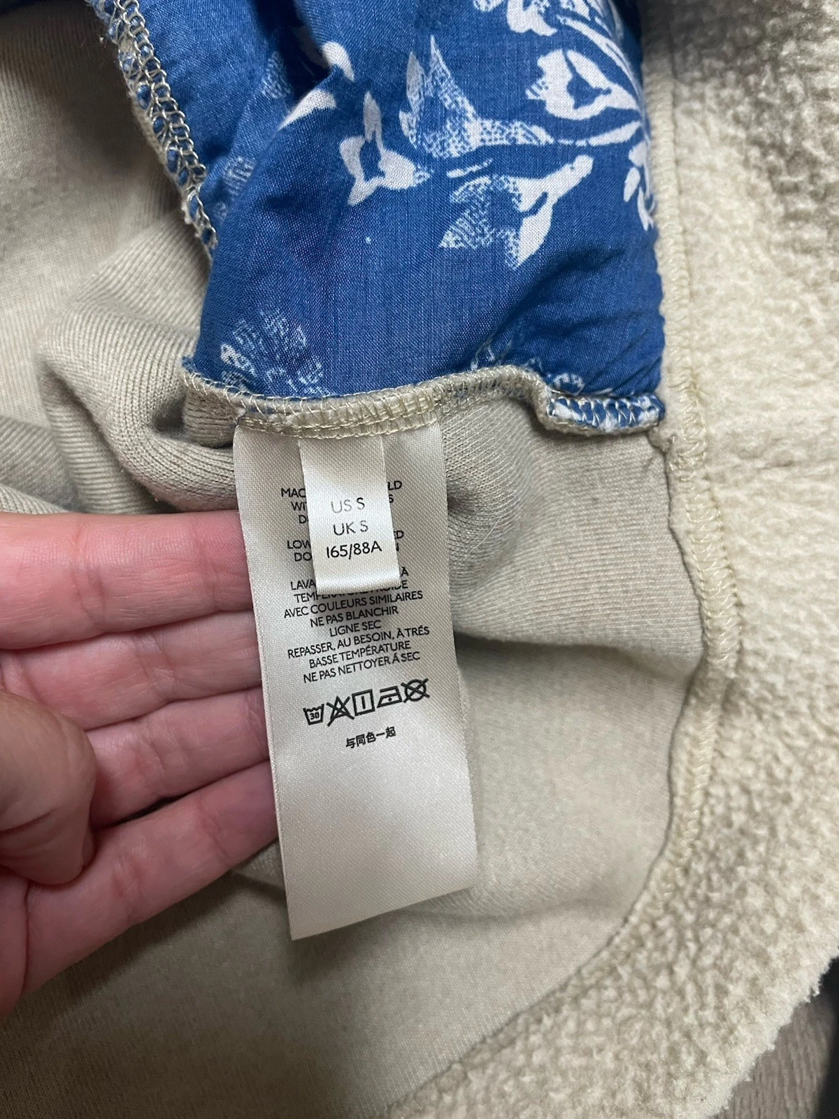 OFF WHITE We the Free x Free People Nebraska top in pile oversize avorio con cappuccio piccolo