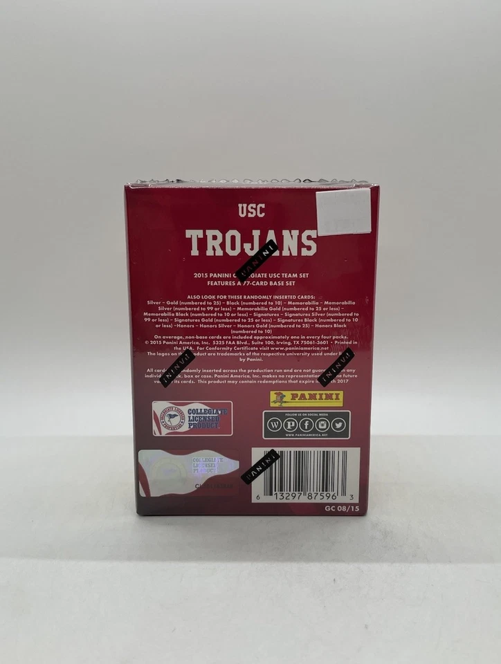 2015 Panini USC Trojans NCAA Factory Sealed Blaster Box 80 Cards Total - Image 3 of 4