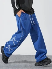 Men's & Teen Joggers with Elastic Drawstring Waist - Star Print Sweatpants,