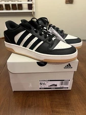 Adidas Break Start Athletic Shoe Sneakers Footwear Black Sz 5.5 NEW