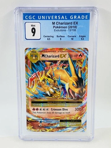 2016 Pokemon Evolutions M Charizard EX #13 CGC 9