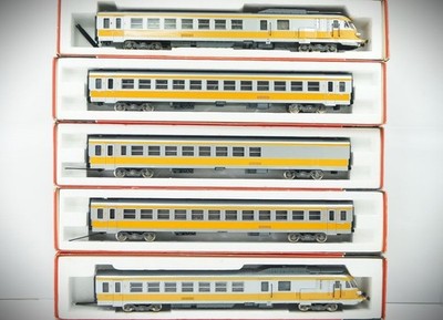 1:87 HO Jouef 8611, 5491 - 94  Kompletter Zug Turbotrain SNCF 5-Teilig Neuw. OVP