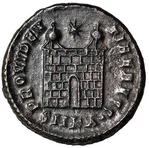 ARCHITECTURAL TYPE Constantine I The Great Roman Coin w COA Attractive CERTIFIED