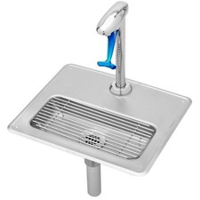 T&S Brass B1230 Pedestal Glass Filler and Drip Pan