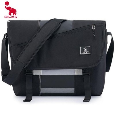 OIWAS Messenger Bag 17'' Laptop Crossbody Bag Case School Shoulder Bag Black