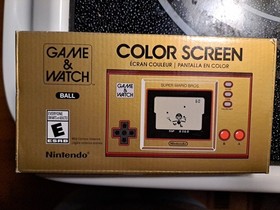 Game and Watch Super Mario Bros. Color Screen Clock, Lost Levels & Ball Open Box