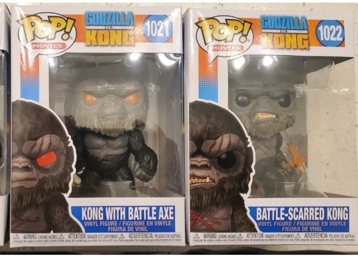 Godzilla Vs King Kong Funko Pop Lot ,1021,1022 New In BOX! WOW!