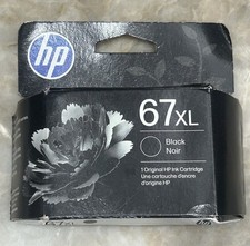 HP OEM Genuine HP 67XL High Yield Black Ink Cartridge Dated: 11/2027 NEW SEALED