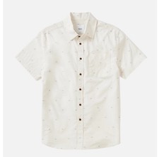 KATIN Balance Shirt Short Sleeve Button Up Vapor Gray Men  s Medium NWT