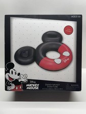 Disney Mickey Mouse Swim Tube Giant Inflatable Pool Float 6.5FT Cup Holder