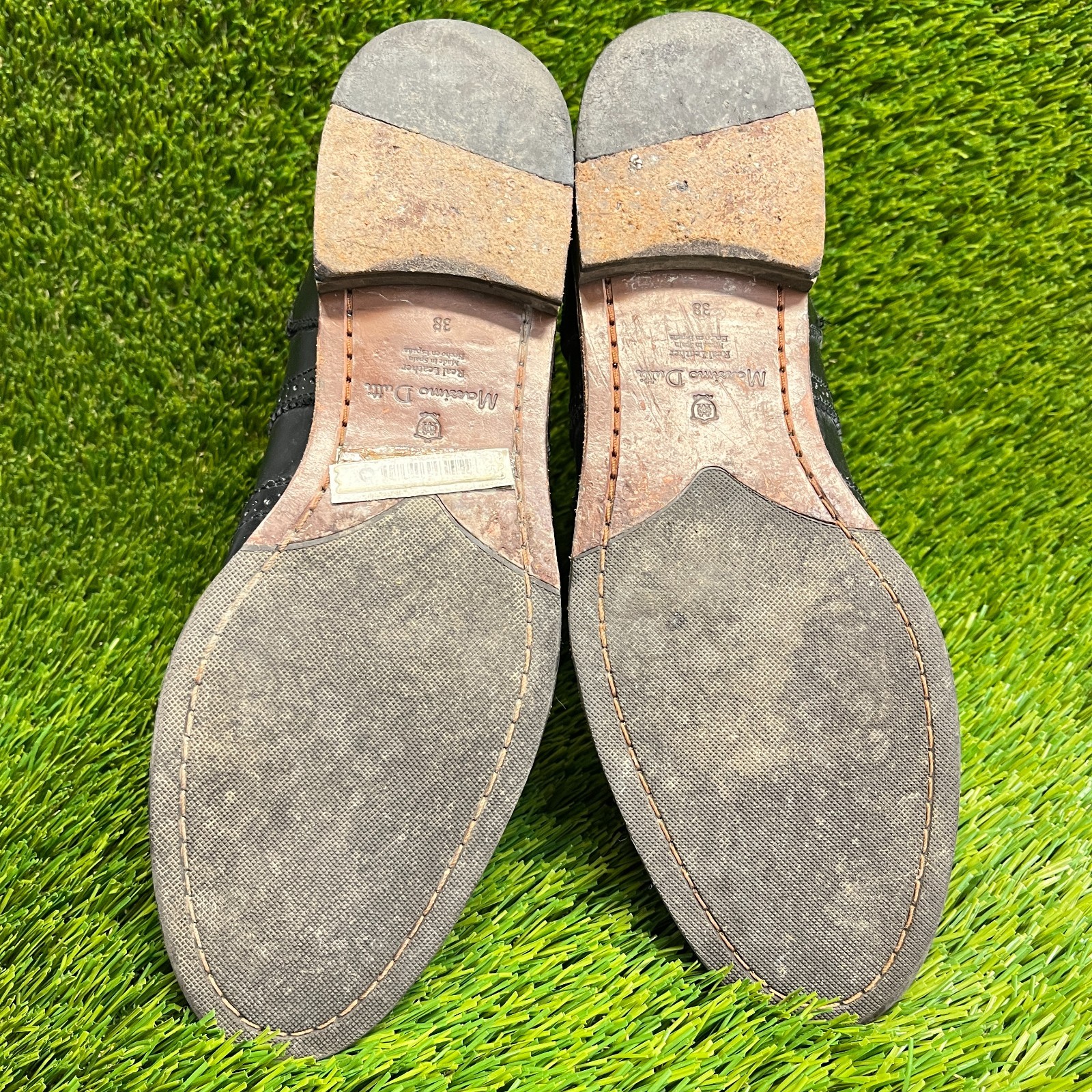 Massimo Dutti Womens Size 7 Black Classic Outdoor Leather Ankle Chelsea Boots thumbnail 7