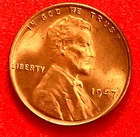 1947-P Lincoln Wheat Cent Penny GEM RED BU From an Original Bank Roll