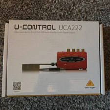 Behringer UCA222 Bidirectional USB Audio Interface SPDIF TOSlink Digital Output