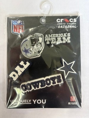 Crocs Jibbitz Dallas Cowboys NFL Shoe Charms 5-Pack Official Licensed New
