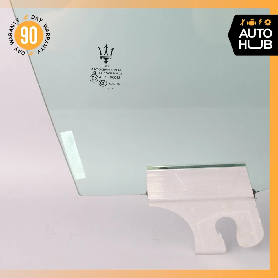 14-22 Maserati Quattroporte M156 Ghibli puerta delantera derecha ventana vidrio OEM Foto 4 de 4