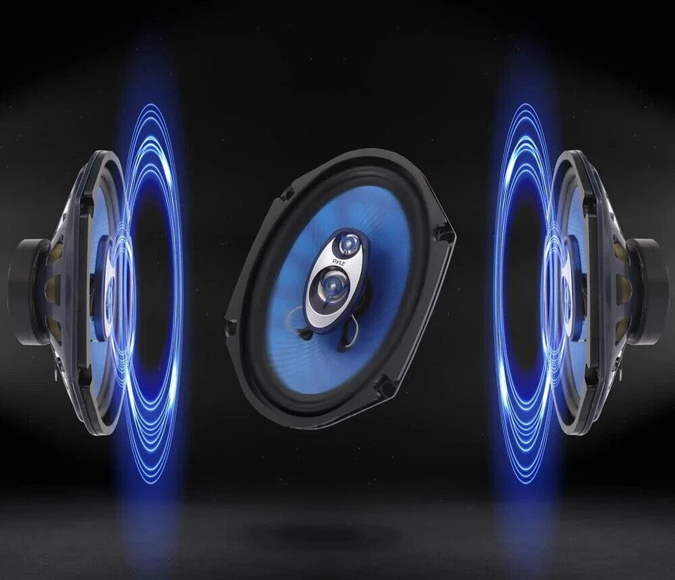 Altavoces de coche Pyle 6x8 pulgadas 360 W 3 vías (PL683BL, 100 W RMS) PL683BL Foto 4 de 4