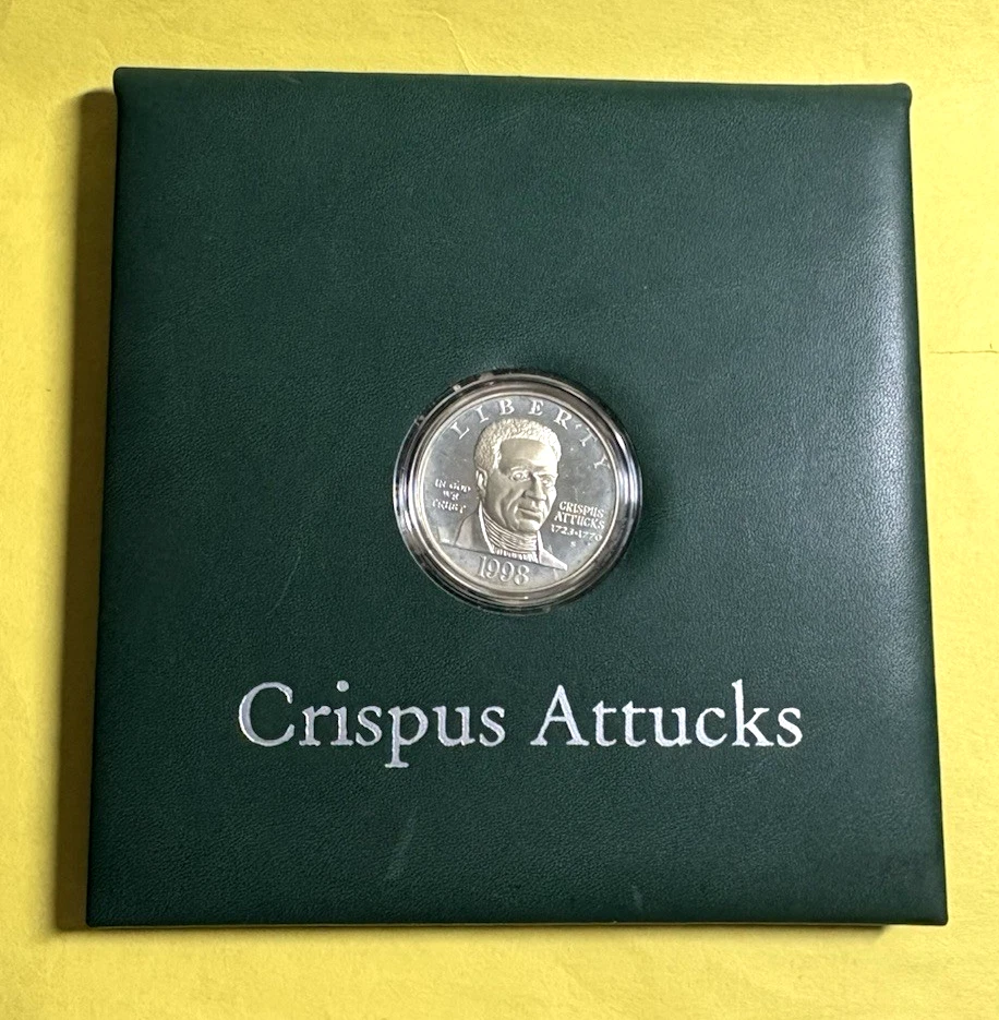 1998-S $1 Proof Silver Black Revolutionary War Patriots Coin & Stamp Set w/COA - Image 2 of 4